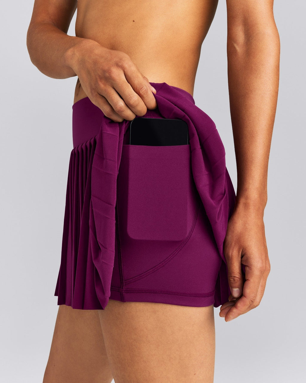 AirMoveTM Pleated Skort with Pockets | Ripe Fig