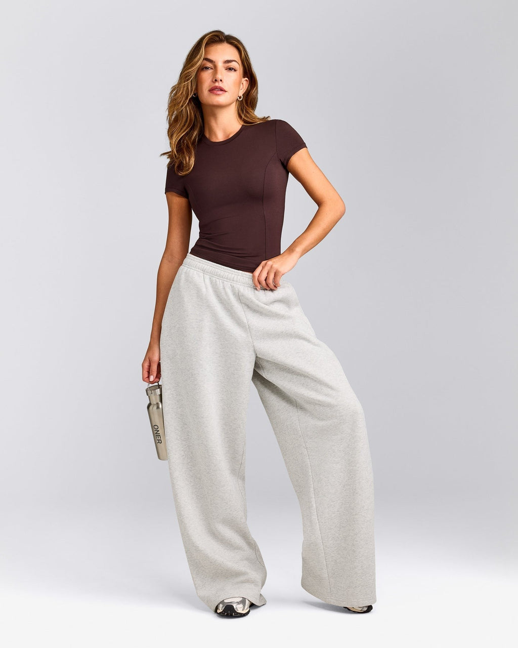 MellowTM Motion Crew Neck Top | Plum Brown