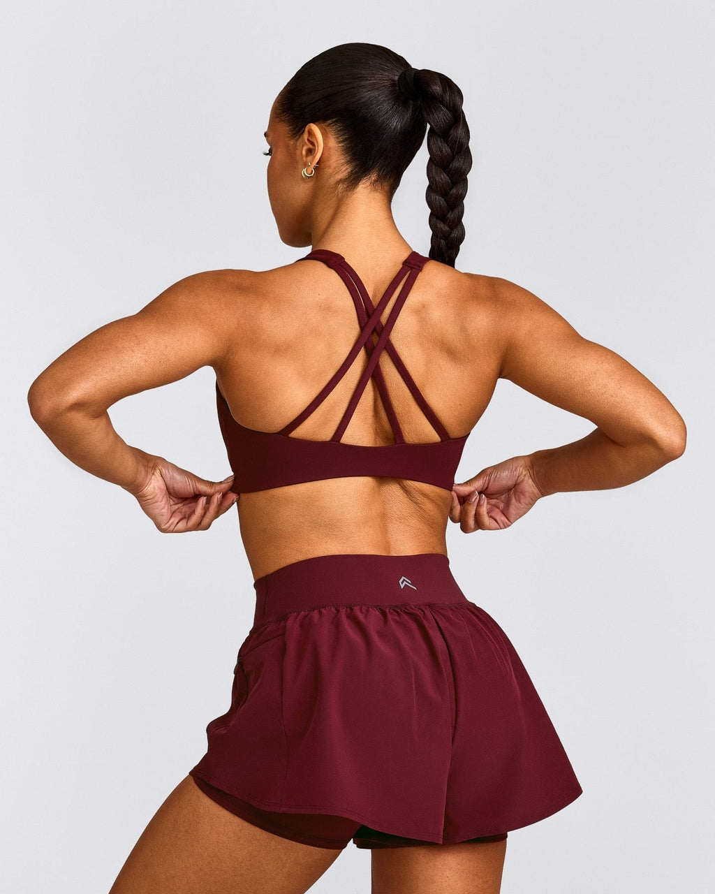 EasyLiftTM High Neck Sports Bra | Rosewood