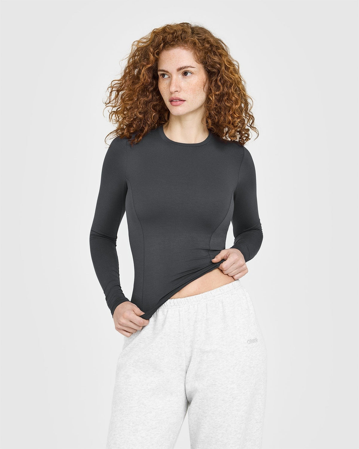 MellowTM Soft Long Sleeve Top | Coal