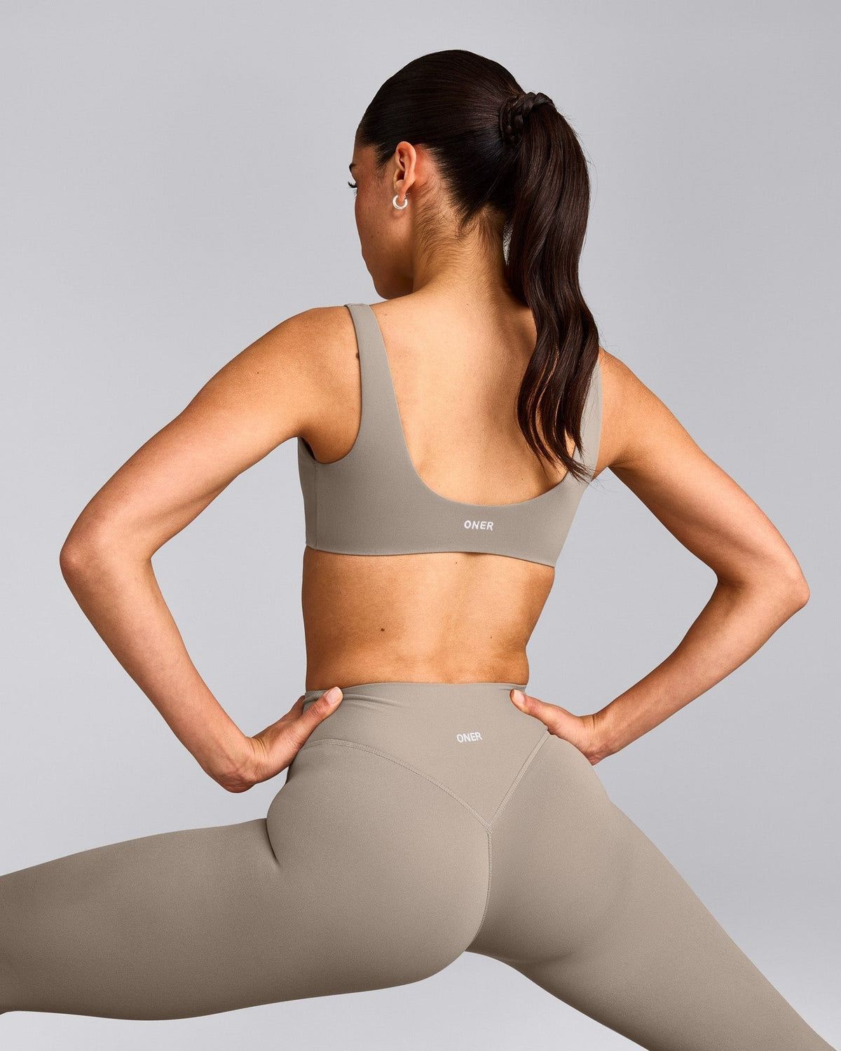SoftMotionTM Scoop Back Bralette | Warm Sand