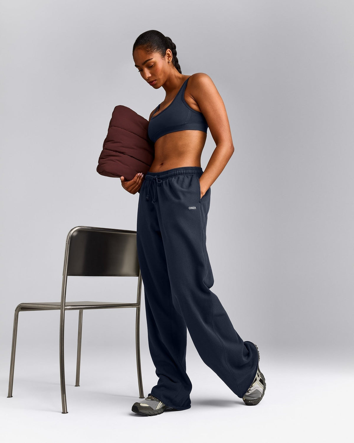 EffortlessLiftTM Square Neck Sports Bra | True Blue