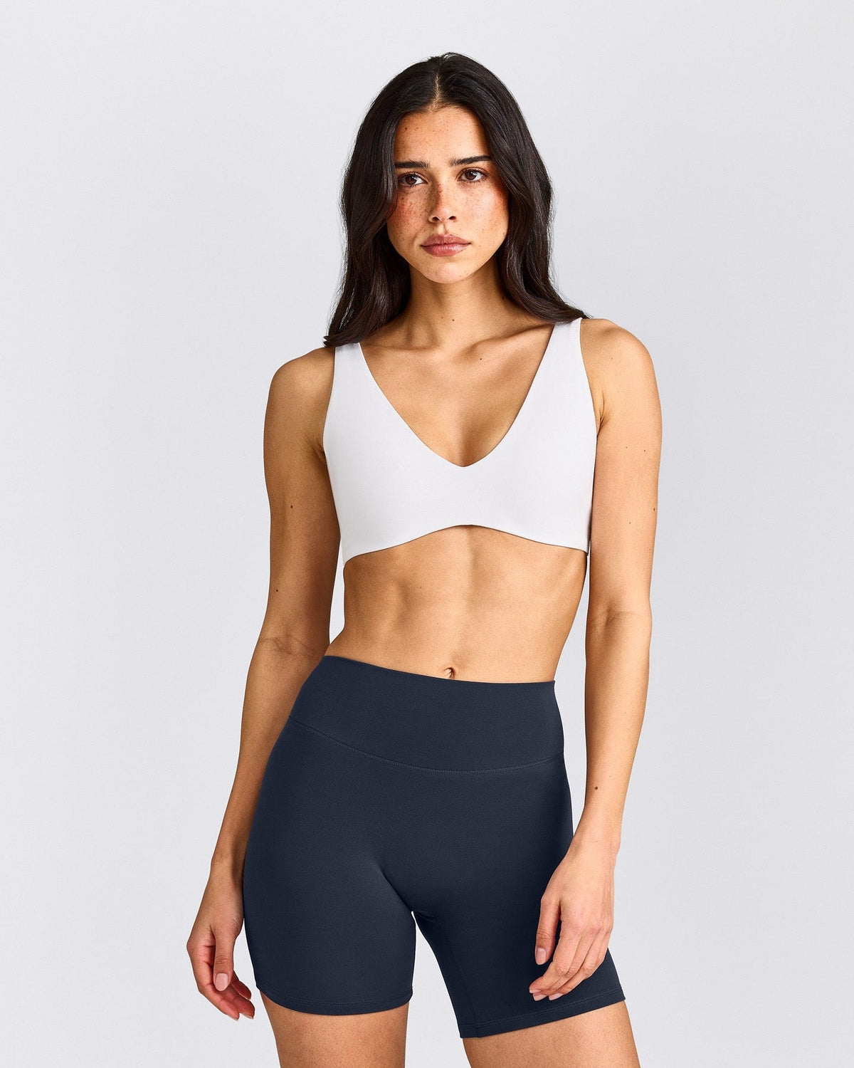 SoftMotionTM Scoop Back Bralette | White