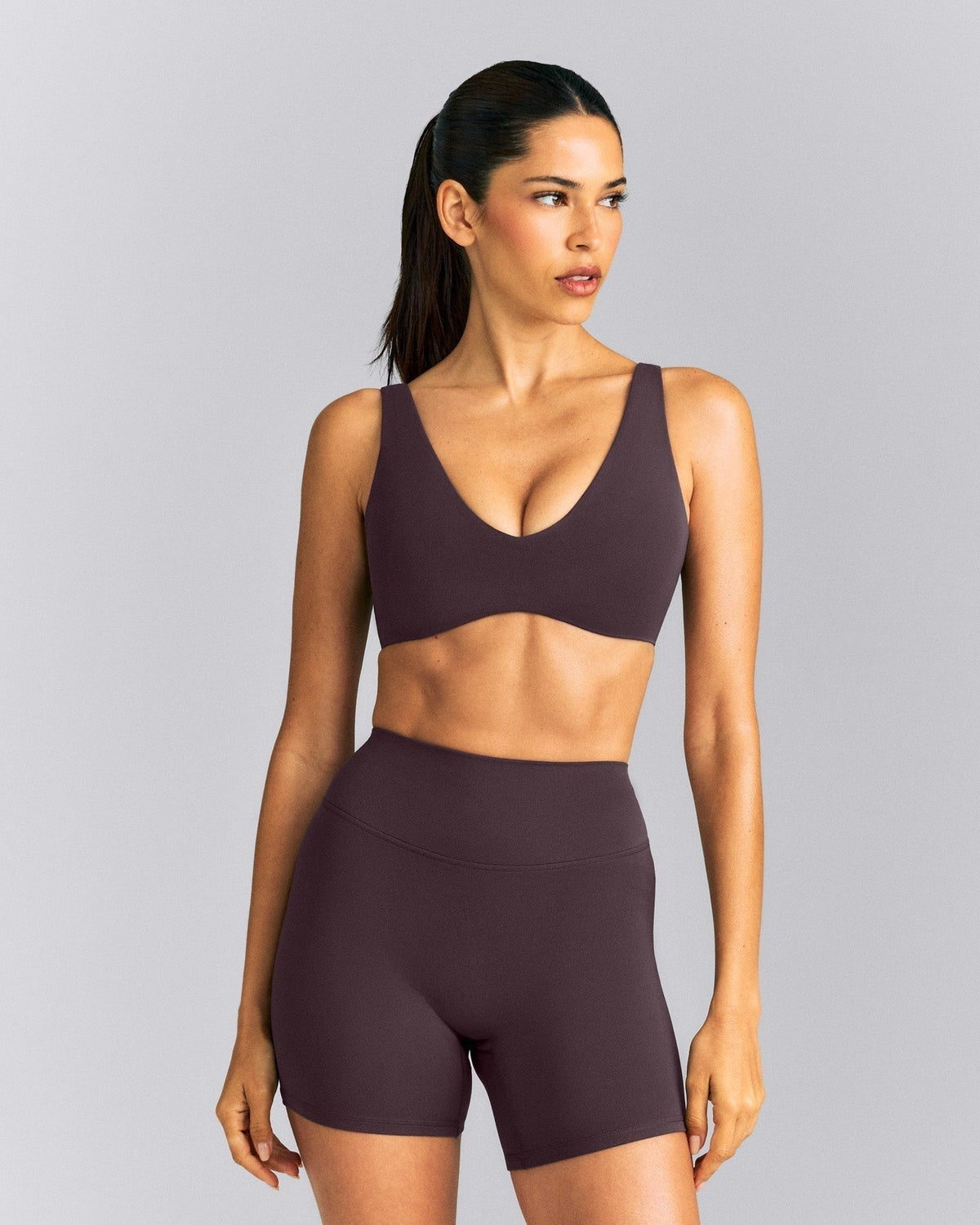 SoftMotionTM Scoop Back Bralette | Dark Umber Brown