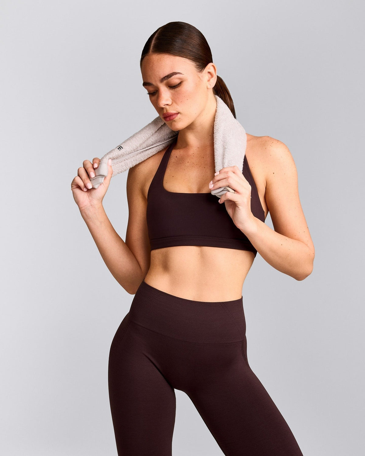 EasyLiftTM Halter Bralette | Plum Brown