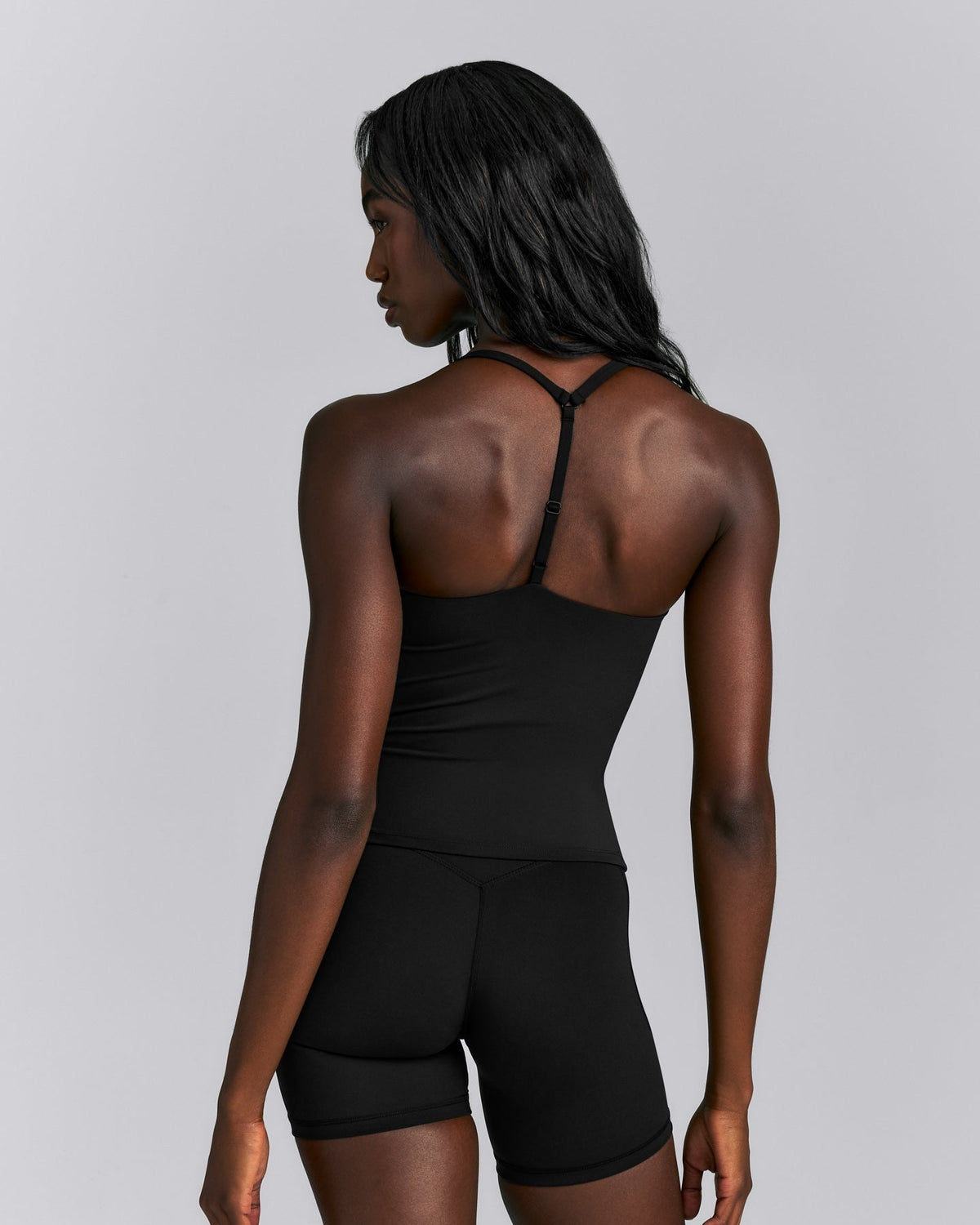 UnifiedMoveTM T Back Mid Tank with Built in Bra Shelf | Black