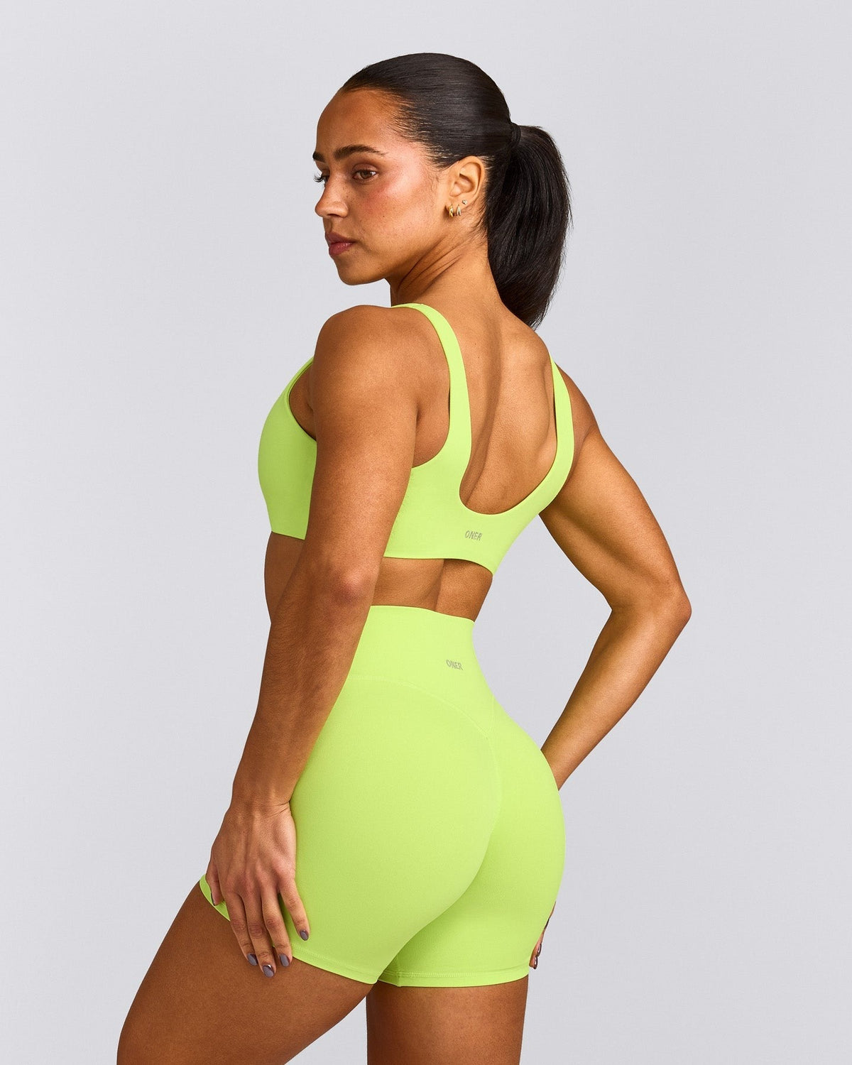 SoftMotionTM Scoop Back Bralette | Citrus Green