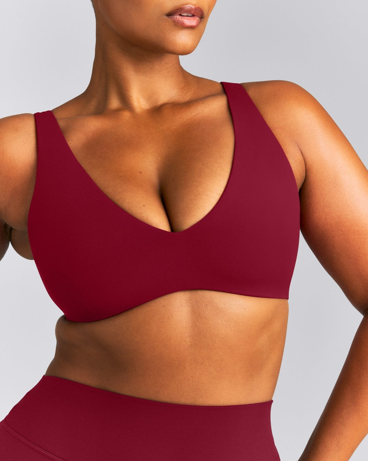 SoftMotionTM Scoop Back Bralette | Ruby Red