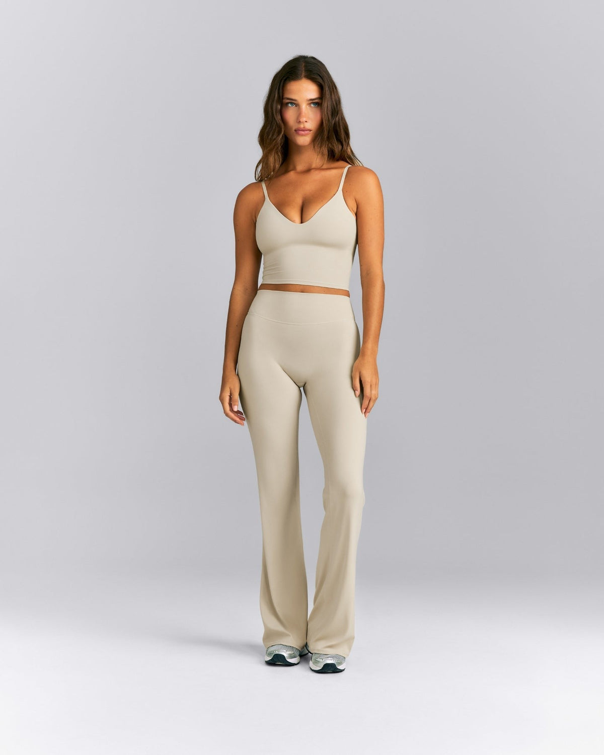 SoftMotionTM Flared Pants | Oatmeal