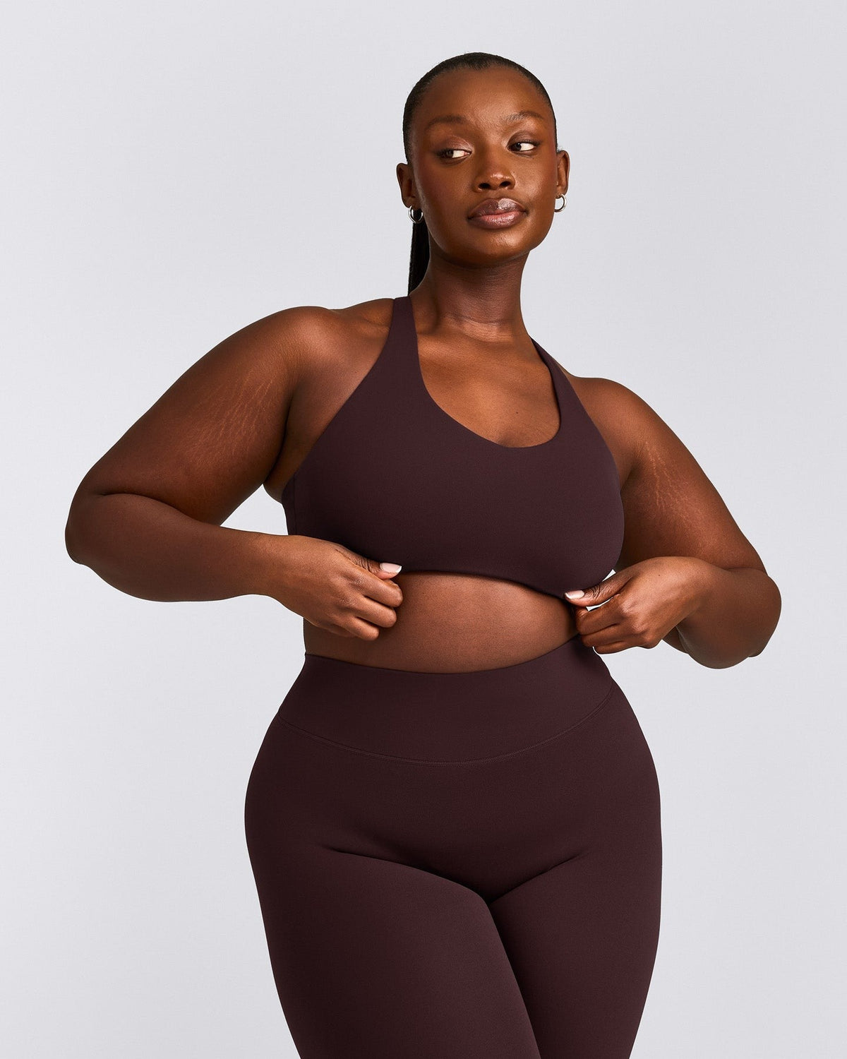 SoftMotionTM Sports Bra | Plum Brown