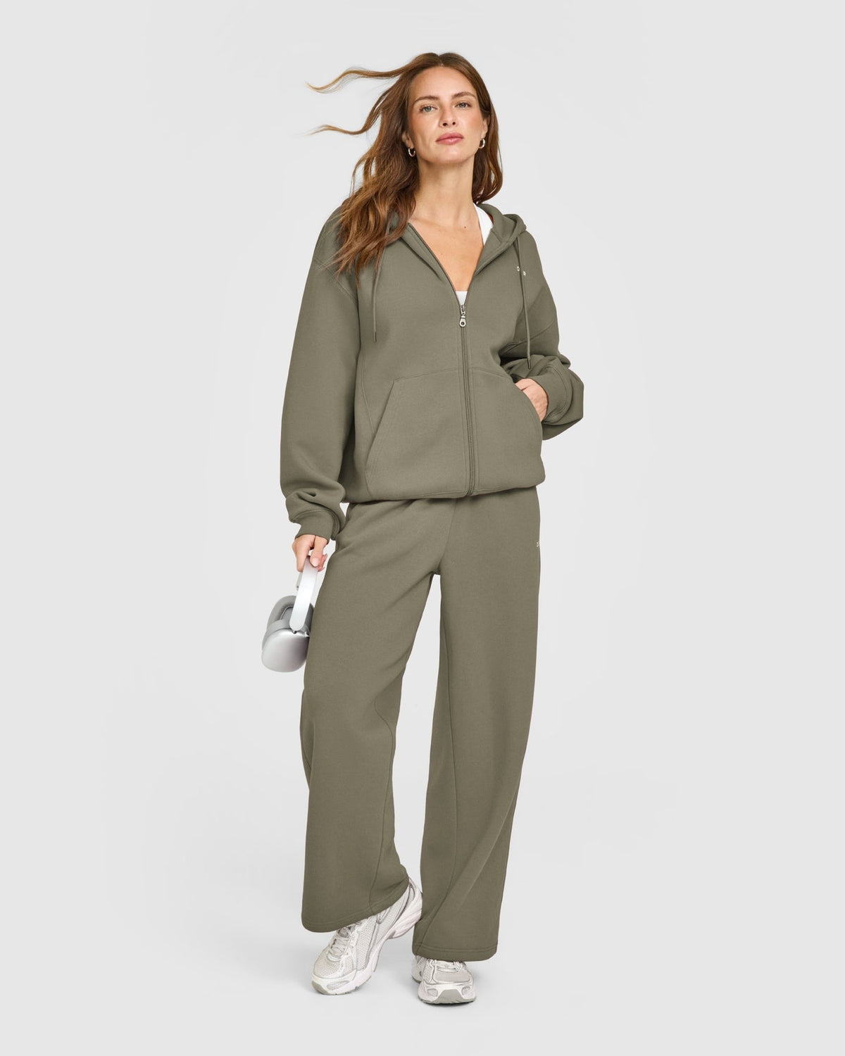 Foundations Zip Up Hoodie | Alpine Green