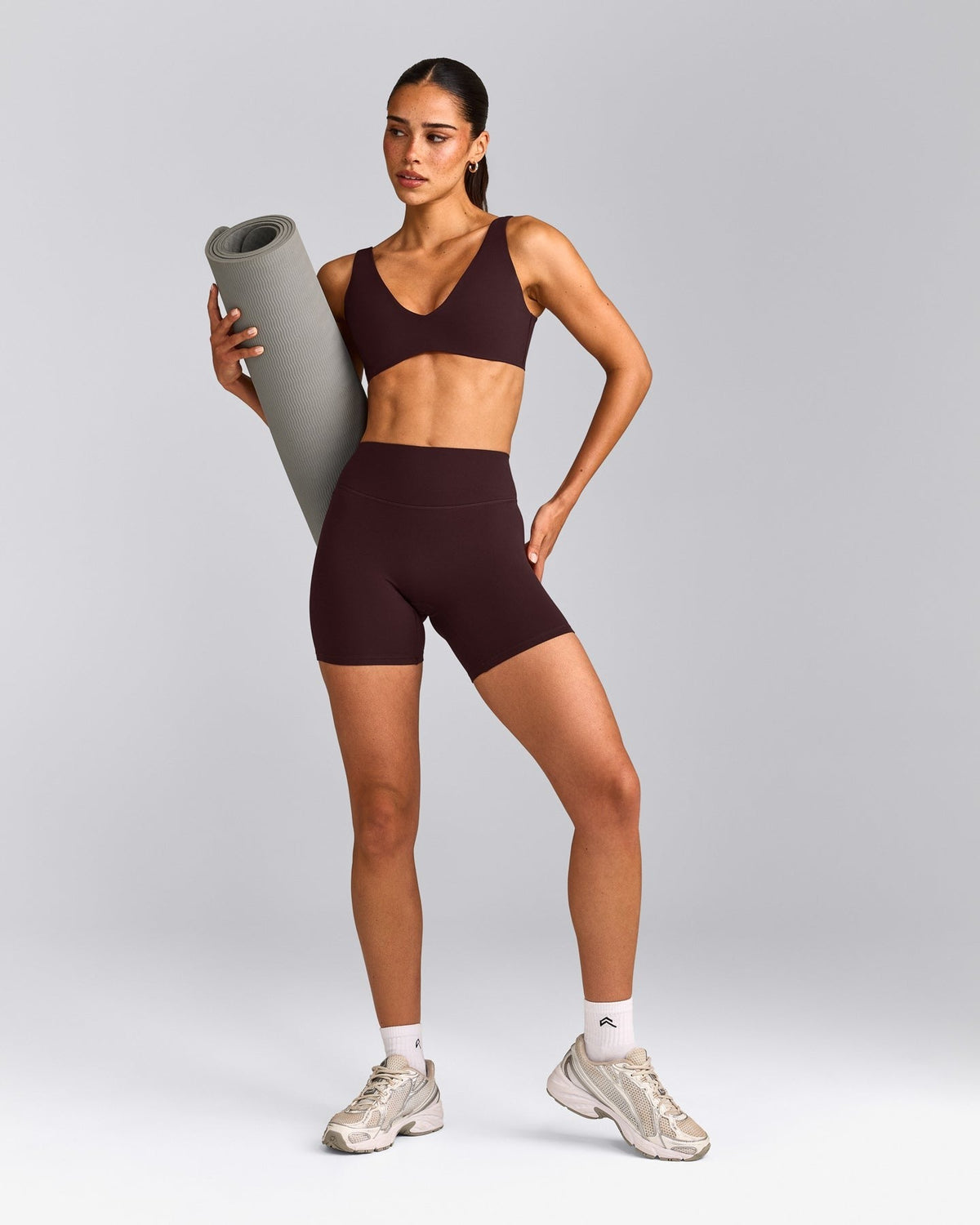 SoftMotionTM Scoop Back Bralette | Plum Brown