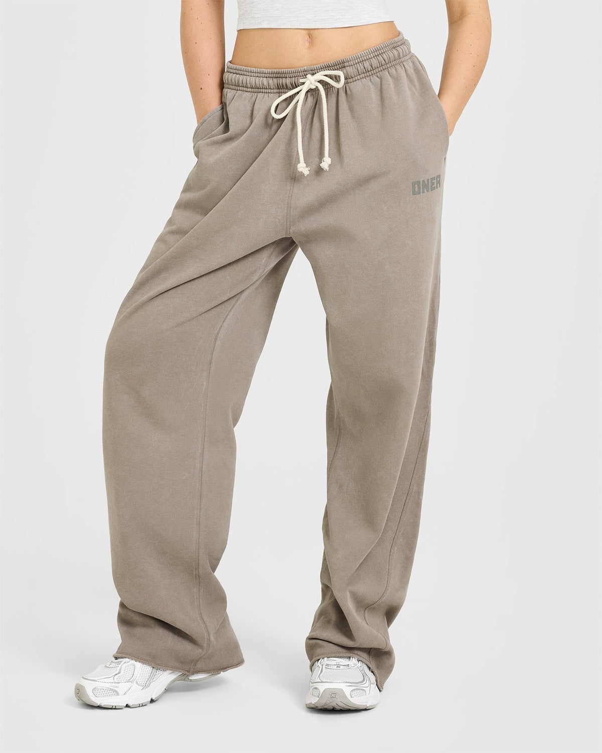 Raw Lounge Wide Leg Sweatpants | Washed Minky