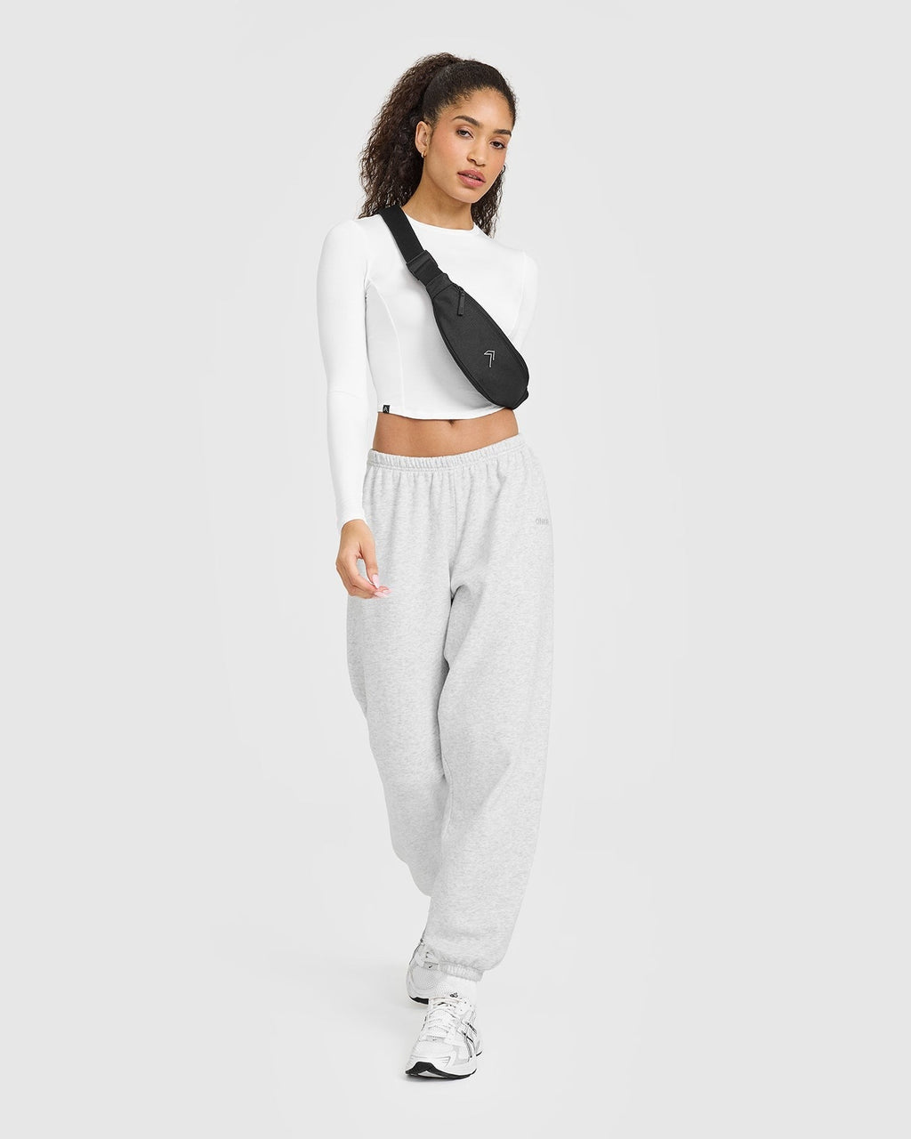 MellowTM Soft Mid Long Sleeve Top | White