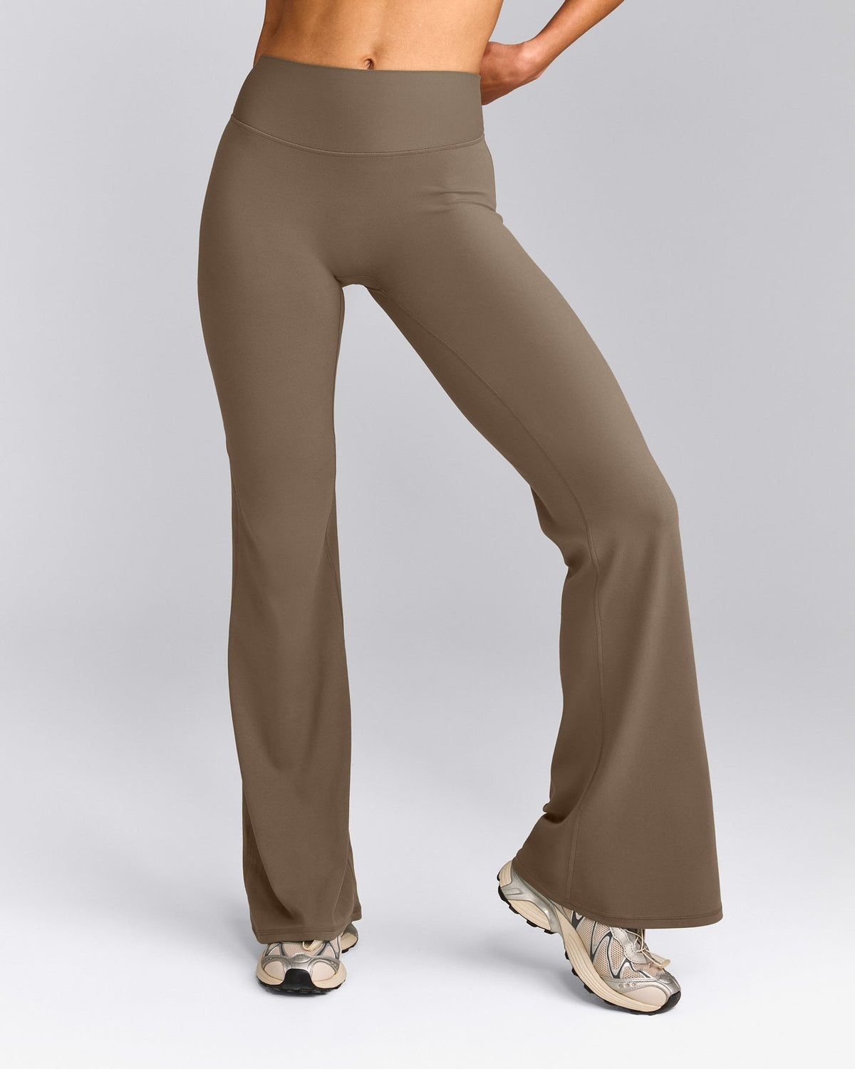 SoftMotionTM Flared Pants | Moss Brown