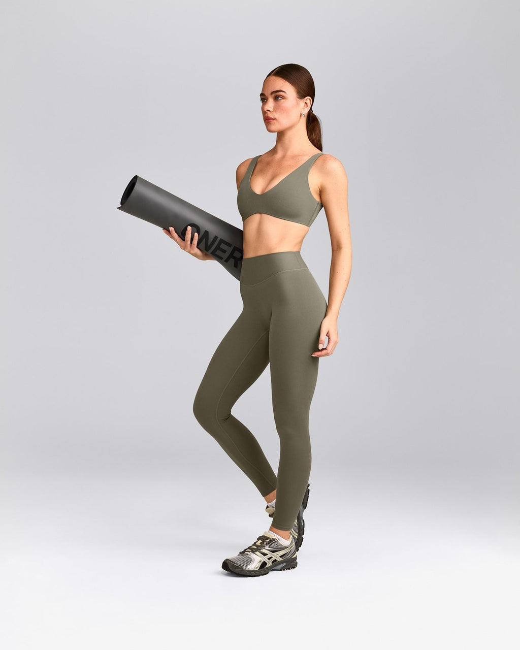 SoftMotionTM High Waisted Leggings | Alpine Green