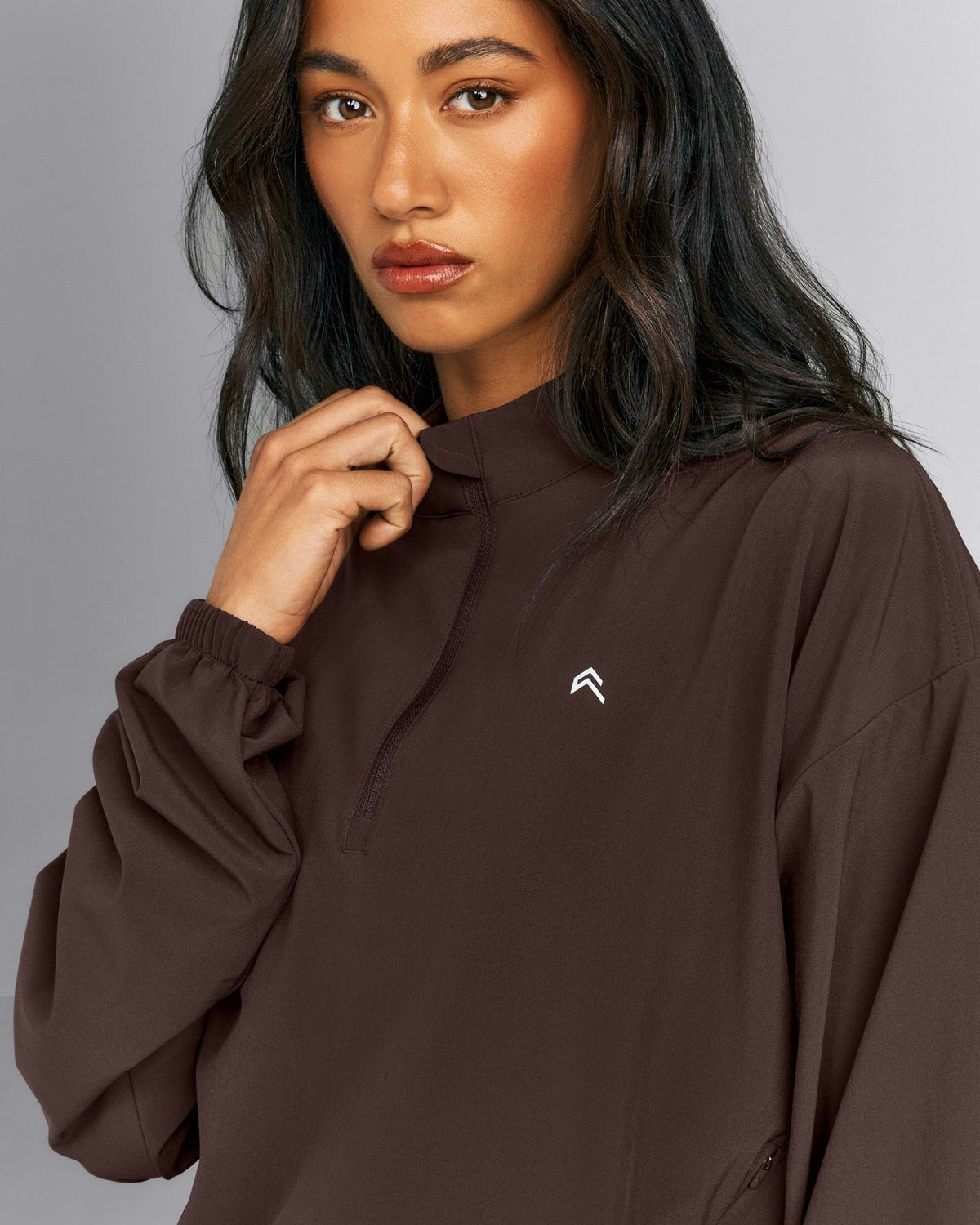 AirMoveTM 1/2 Zip Jacket with Bonding | 70% Cocoa