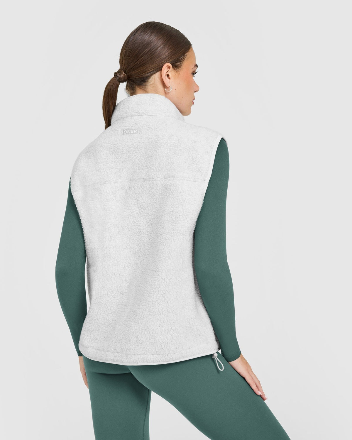 Fleece Vest with Chest Pocket | Heather Gray