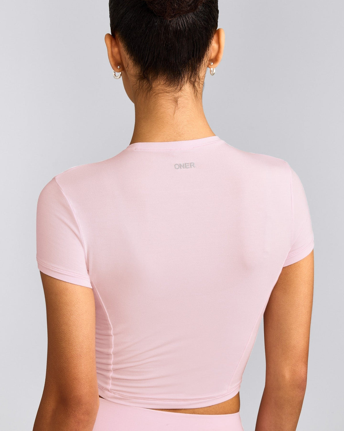 MellowTM Motion Crew Neck Mid Top | Soft Girl Pink