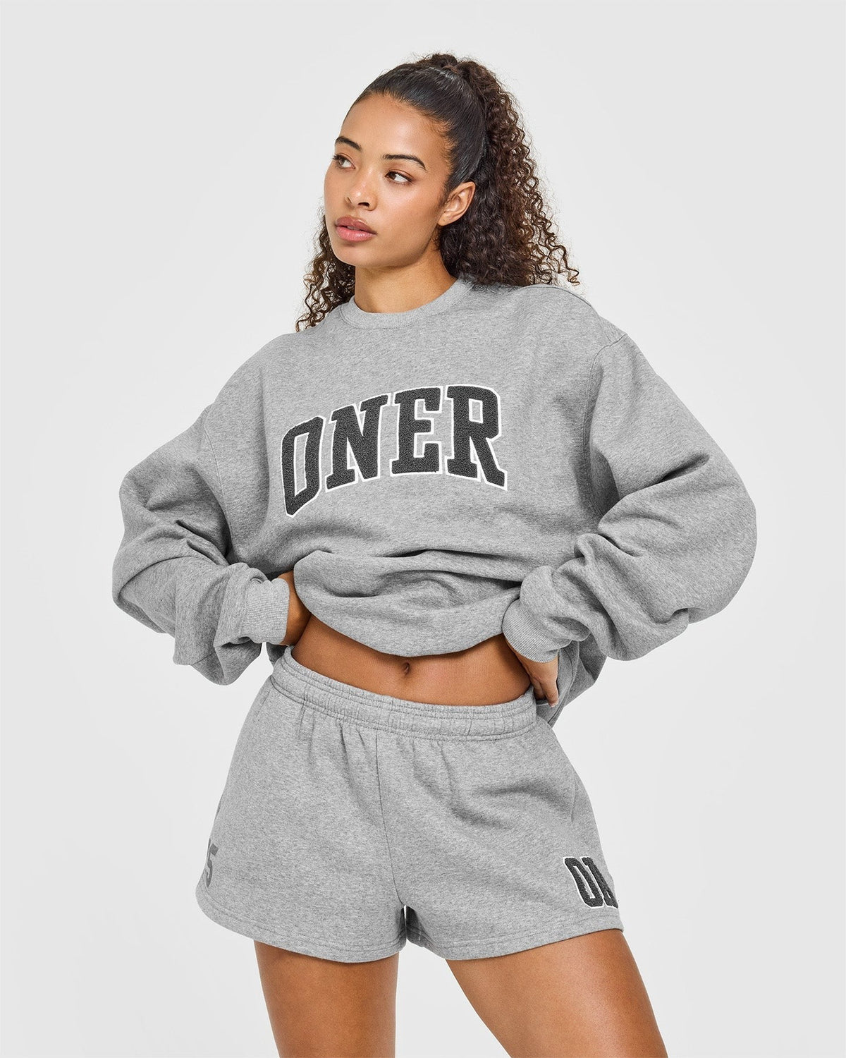 Foundations Oversized Oner 25 Shorts | Charcoal Marl