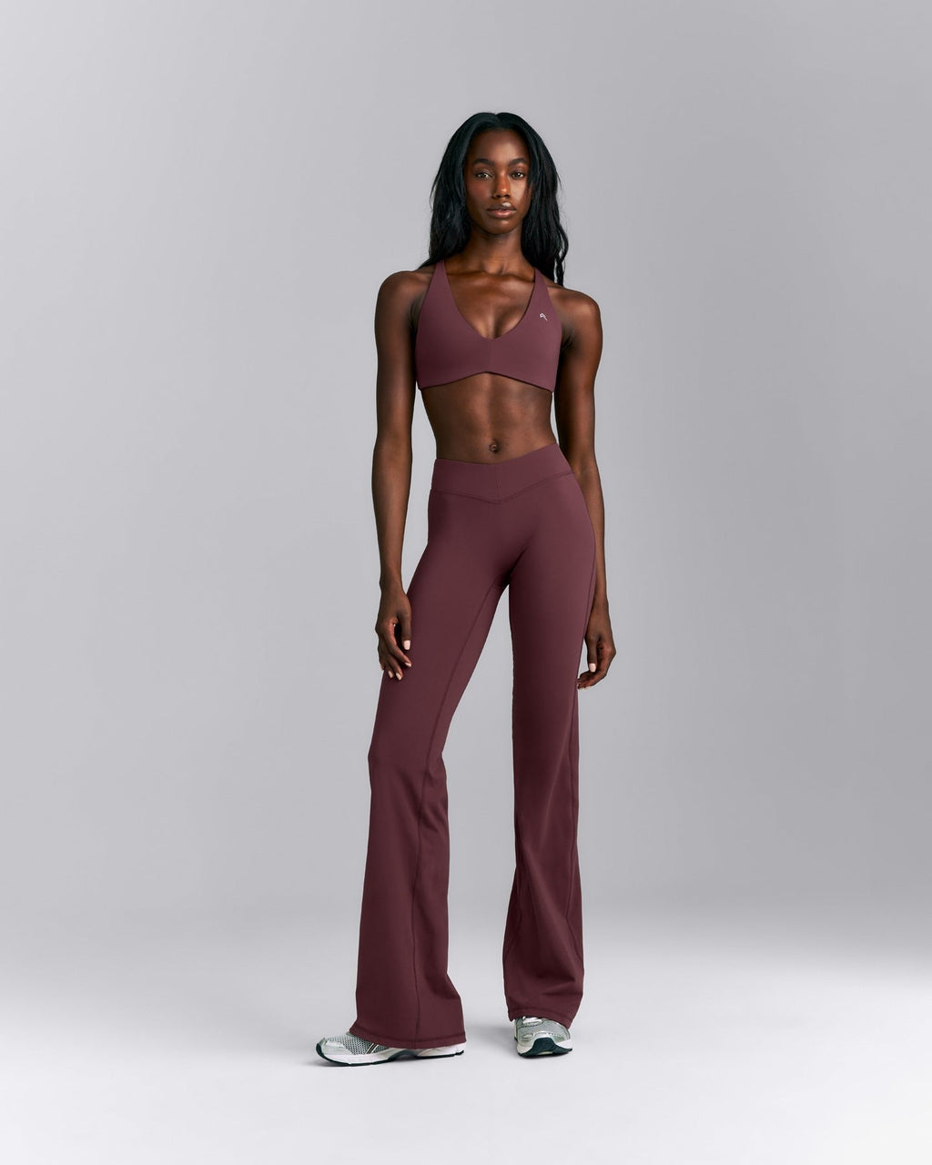 UnifiedMoveTM V Front Mid Rise Flared Pants | Velvet Mocha
