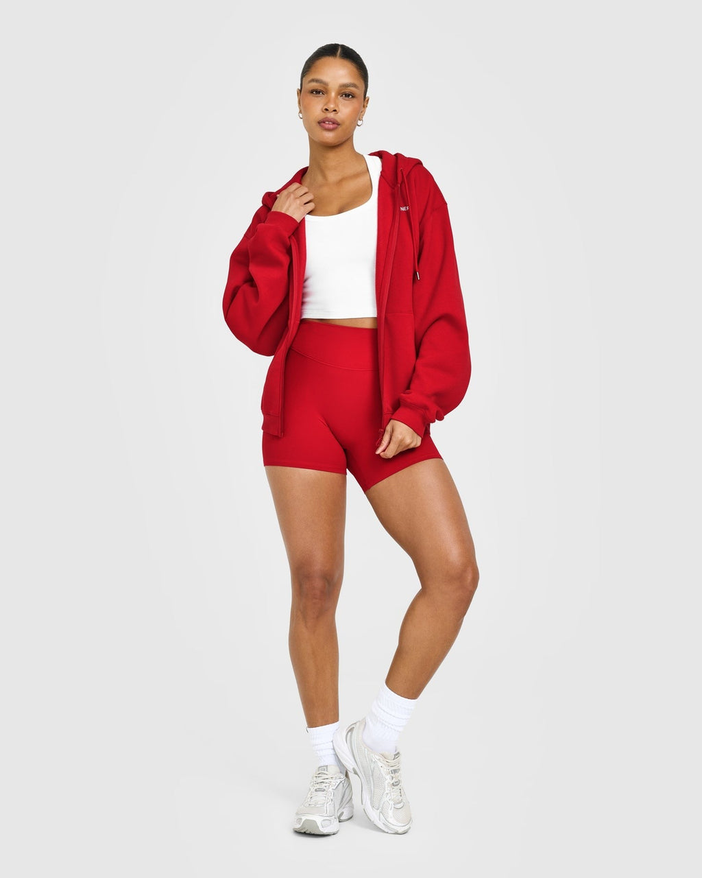 Foundations Zip Up Hoodie | Toasted Red
