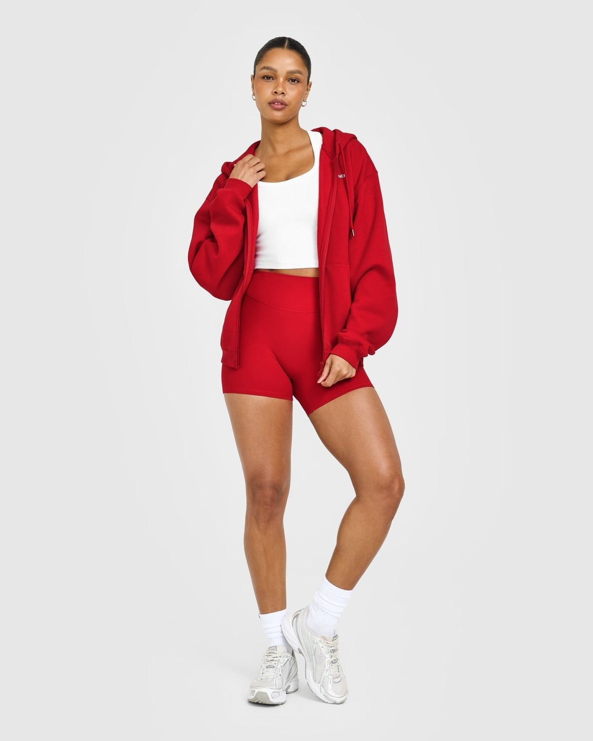 Foundations Zip Up Hoodie | Toasted Red
