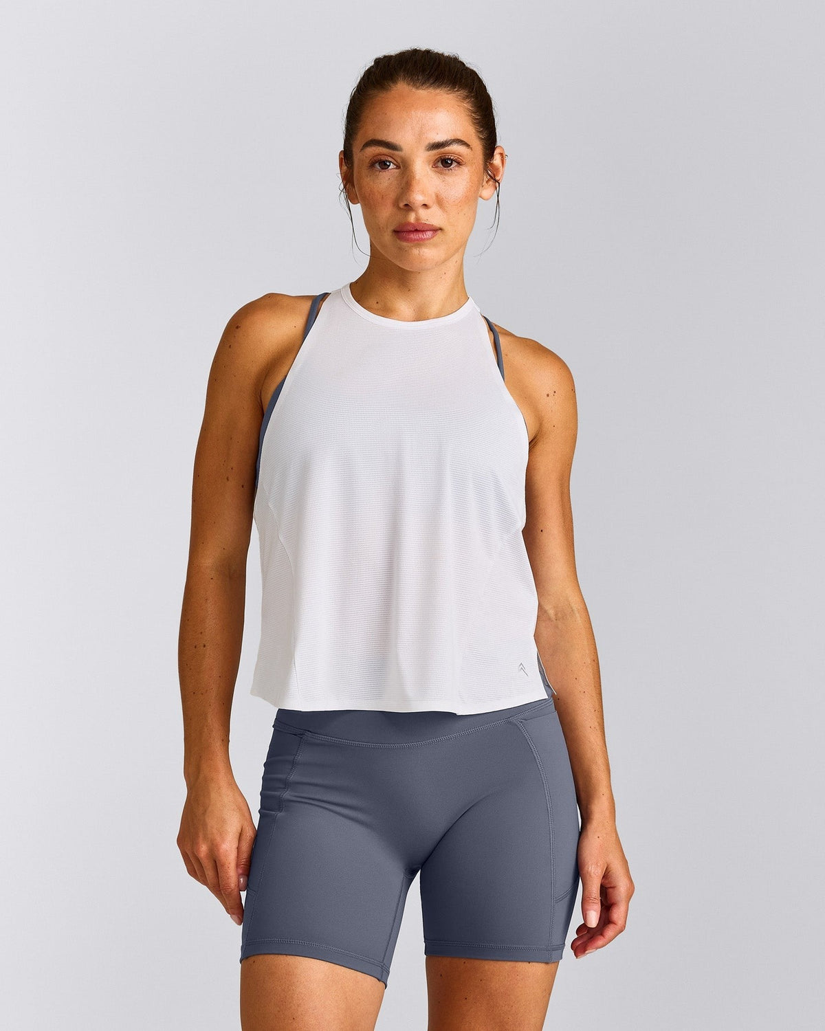PrecisionMoveTM Drop Armhole Tank Top | White