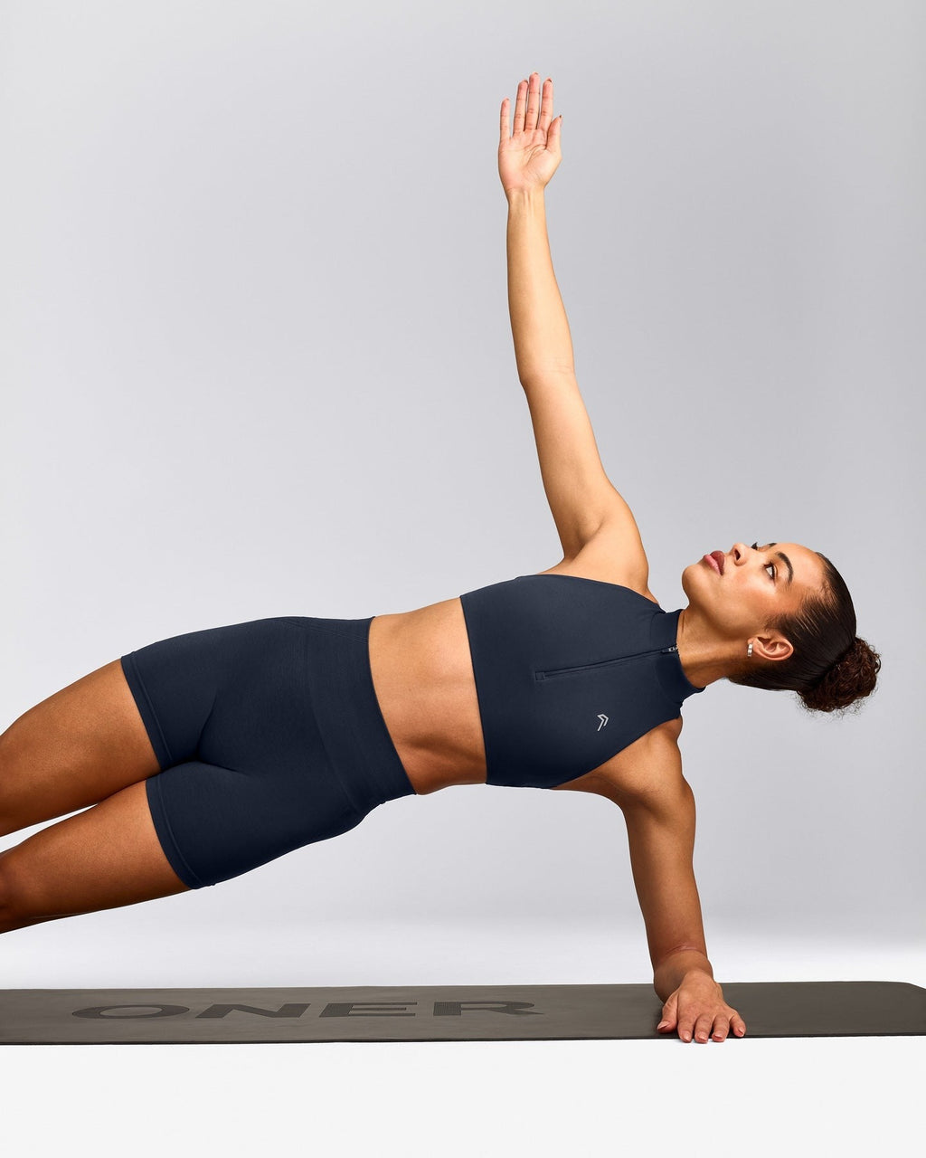 EasyLiftTM Zip High Neck Sports Bra | True Blue