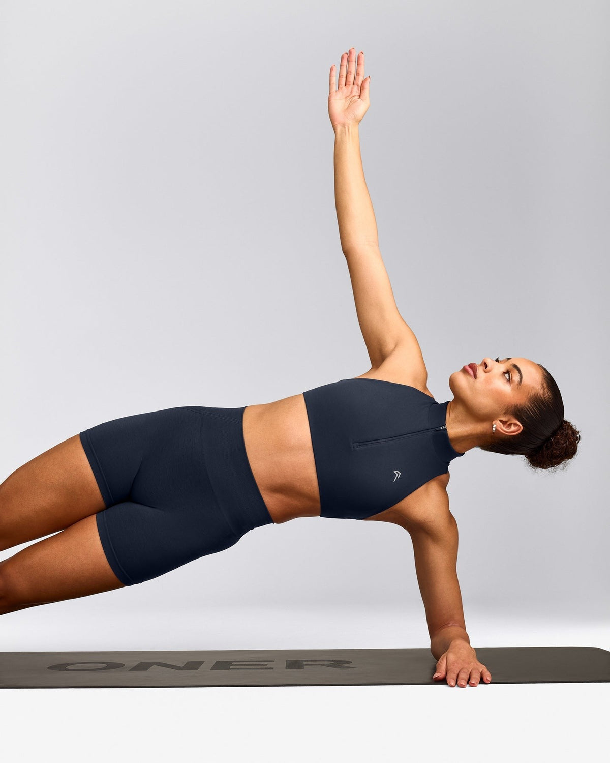 EasyLiftTM Zip High Neck Sports Bra | True Blue