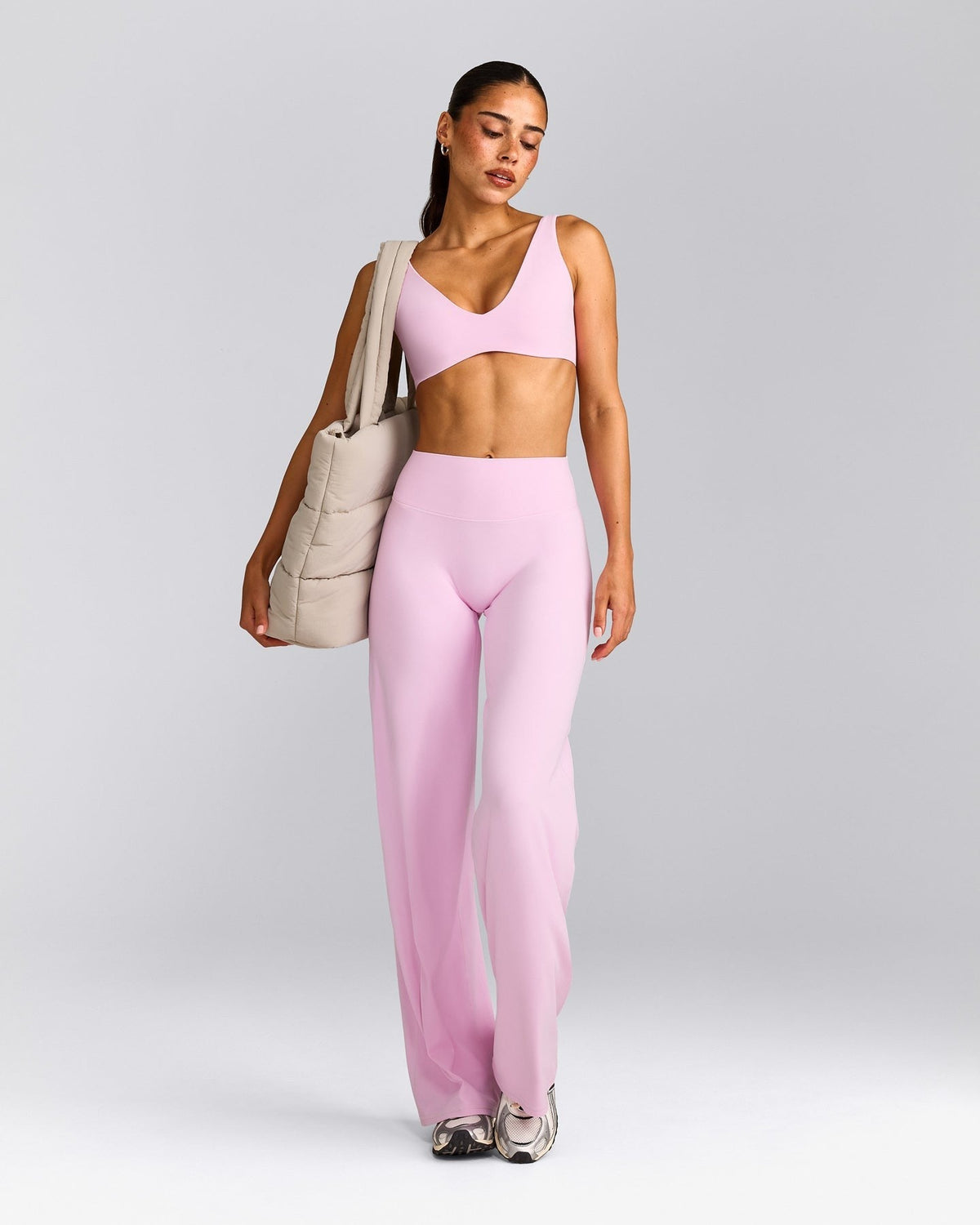 SoftMotionTM Straight Leg Pants | Chalk Pink