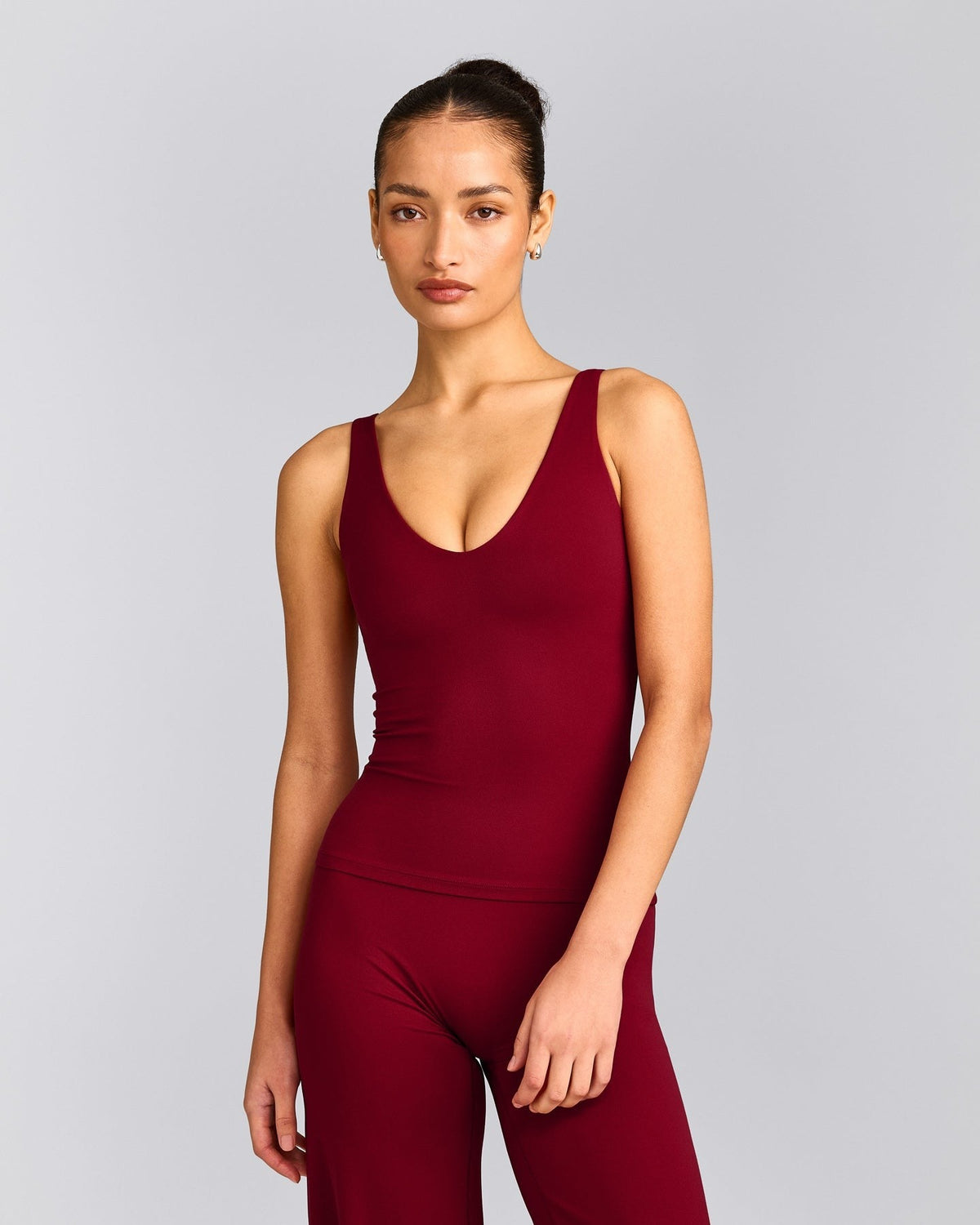 SoftMotionTM Scoop Neck Tank Top | Ruby Red