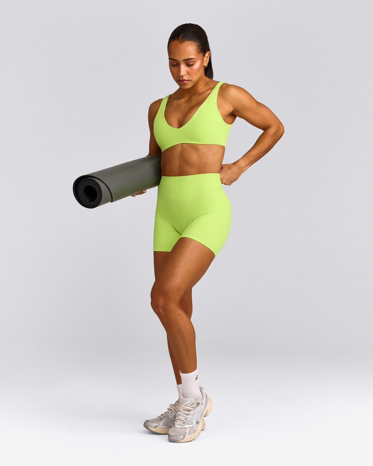 SoftMotionTM Scoop Back Bralette | Citrus Green