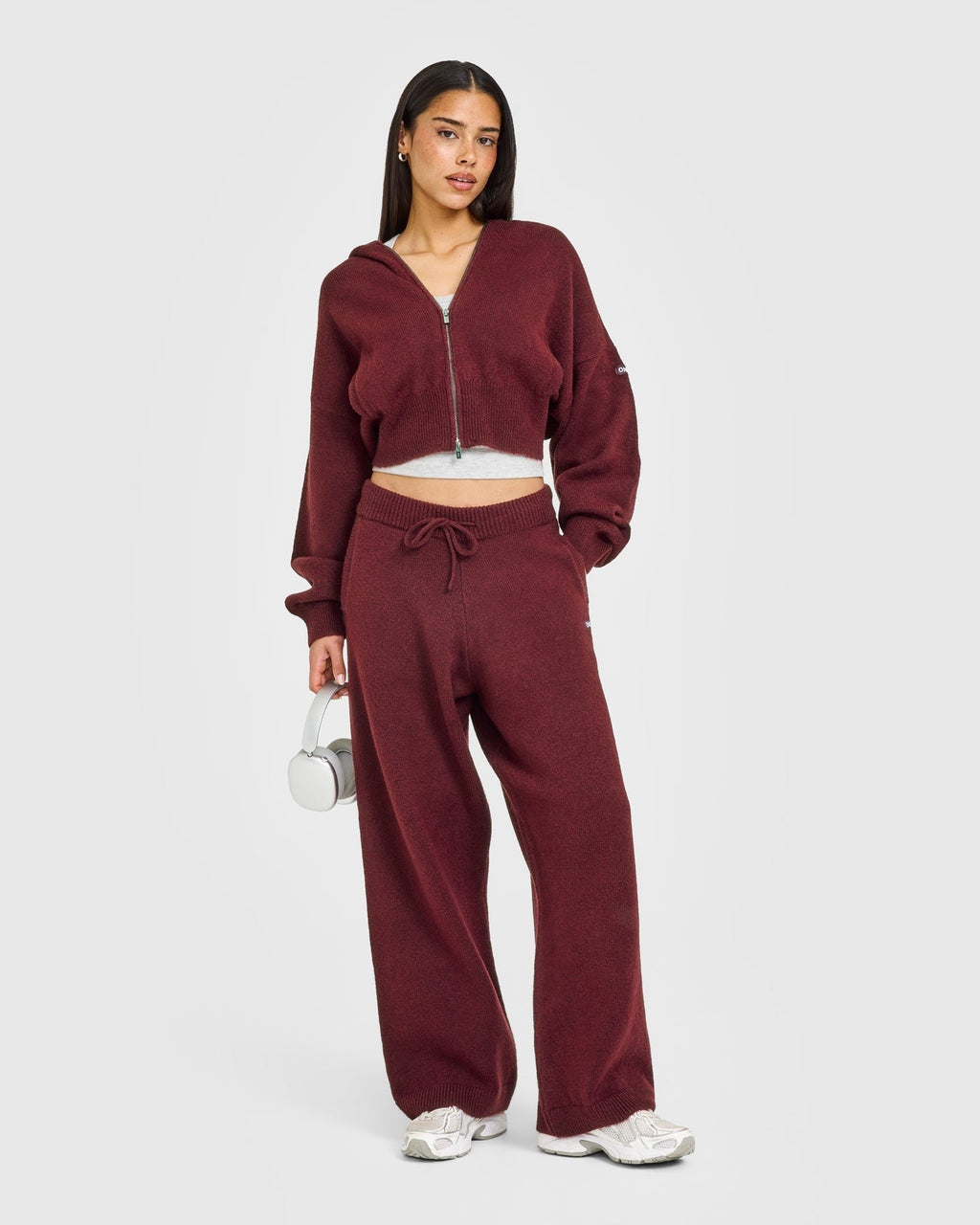 Oversized Knit Straight Leg Pants | Rosewood