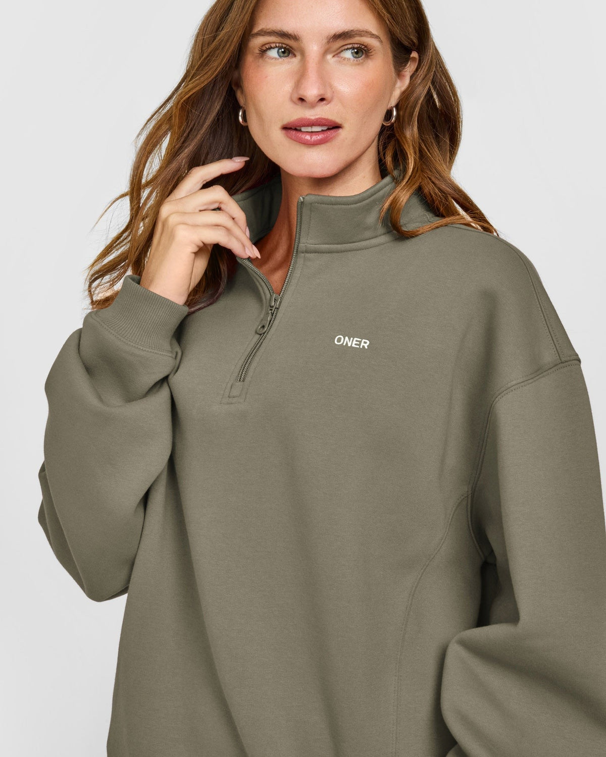 Foundations 1/4 Zip Sweatshirt | Alpine Green