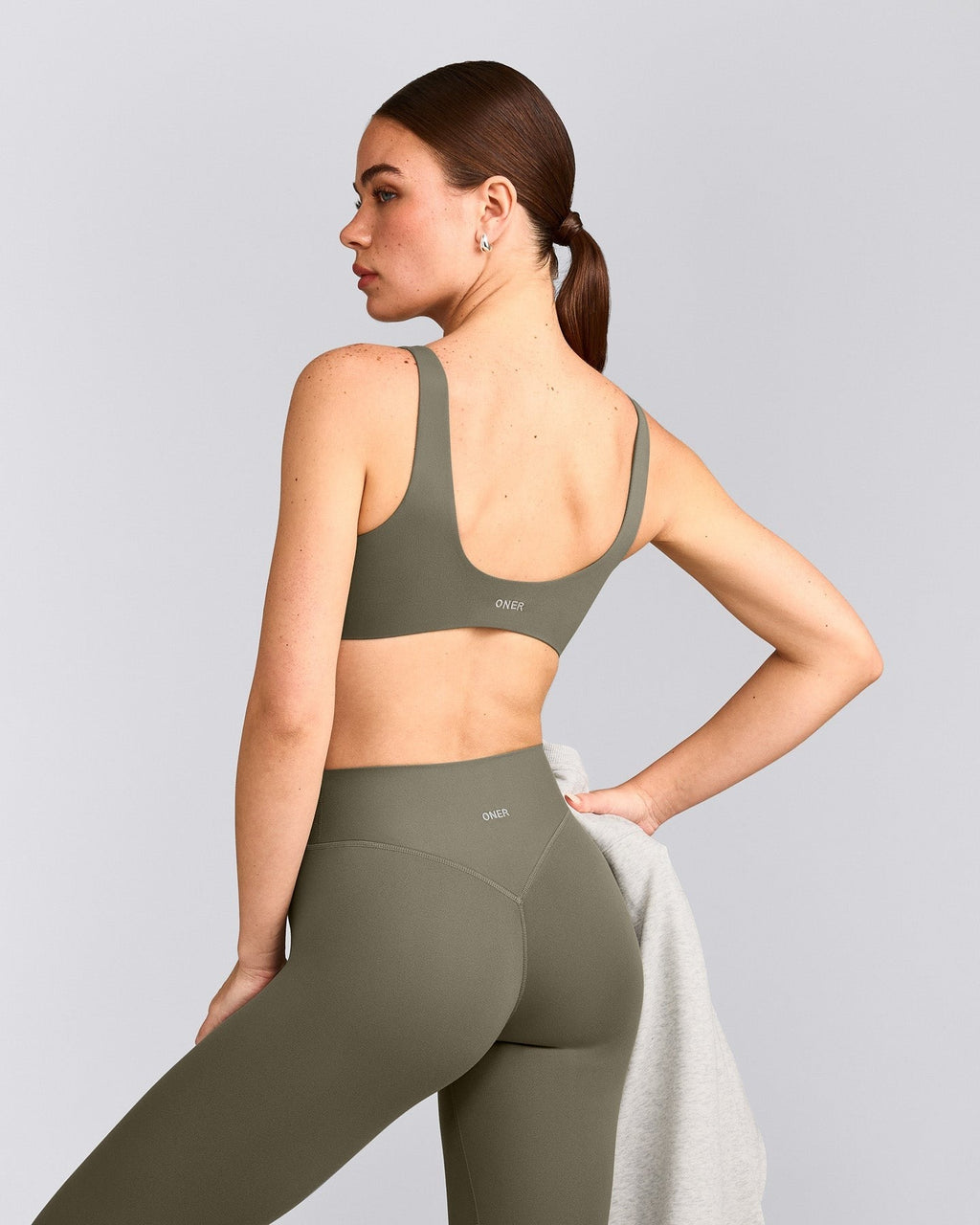 SoftMotionTM Scoop Back Bralette | Alpine Green