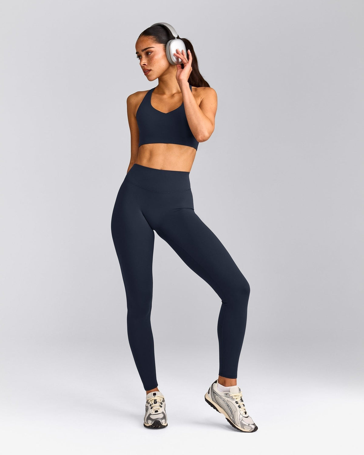 SoftMotionTM High Waisted Leggings | True Blue