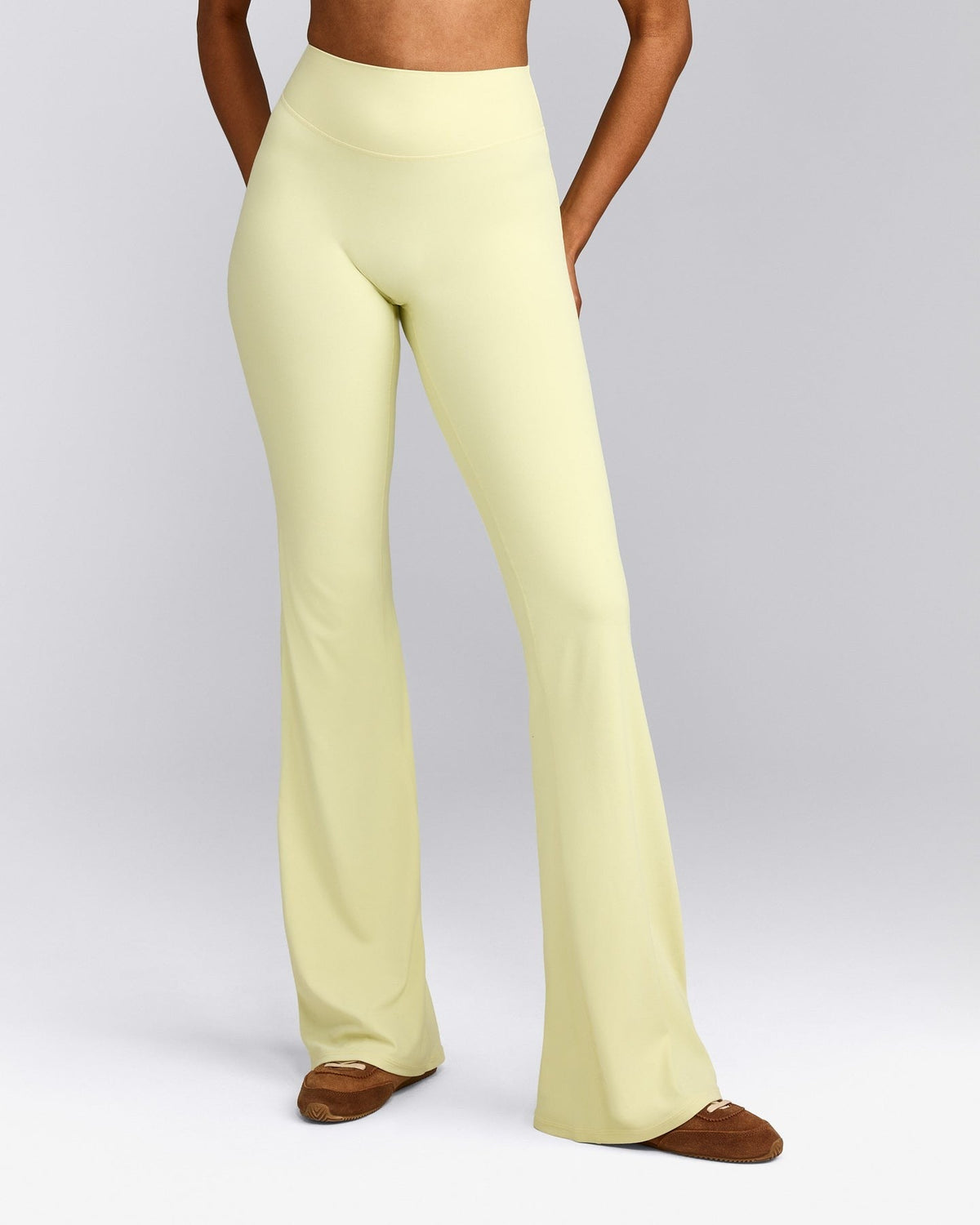 SoftMotionTM Flared Pants | Pastel Yellow