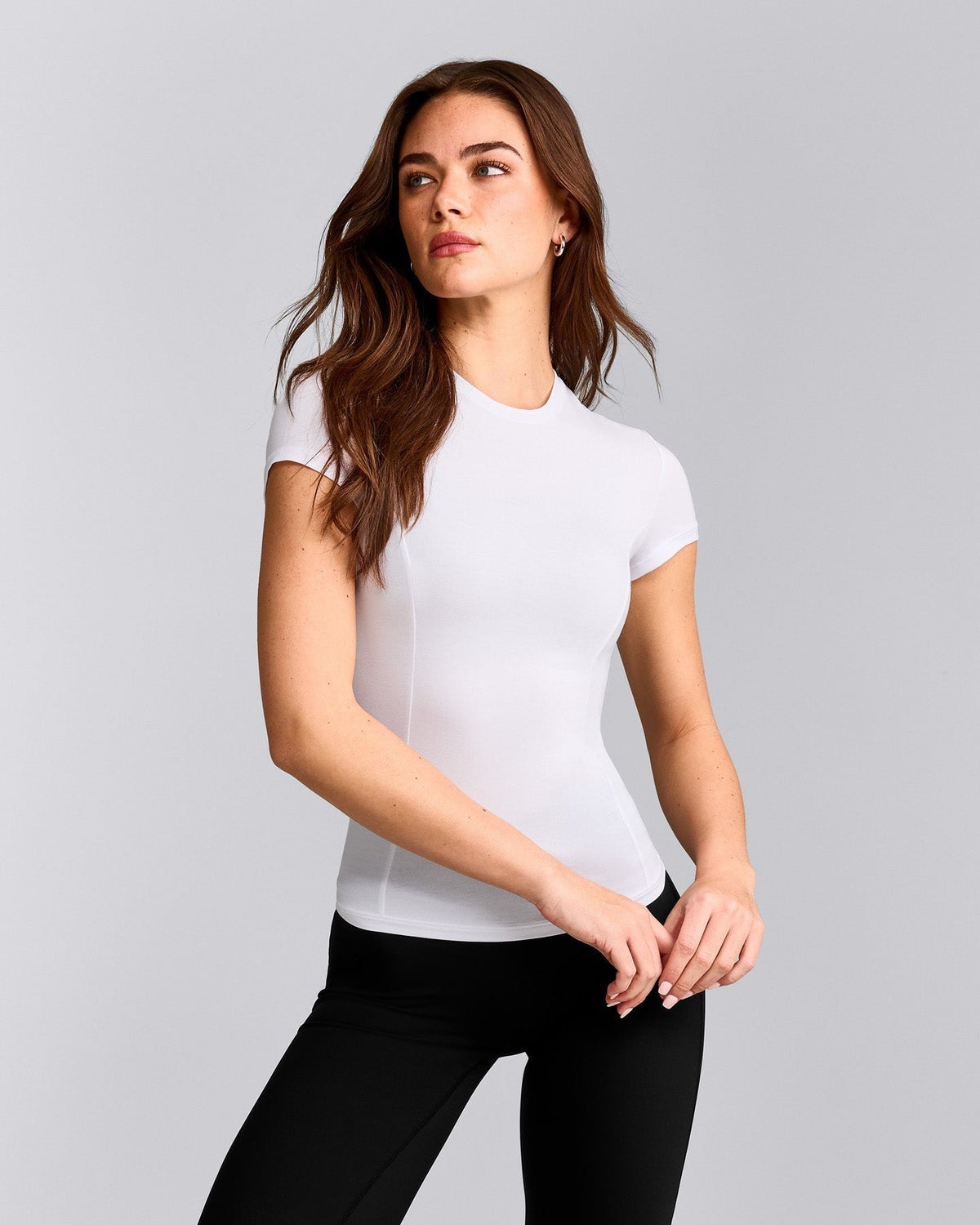 MellowTM Motion Crew Neck Top | White