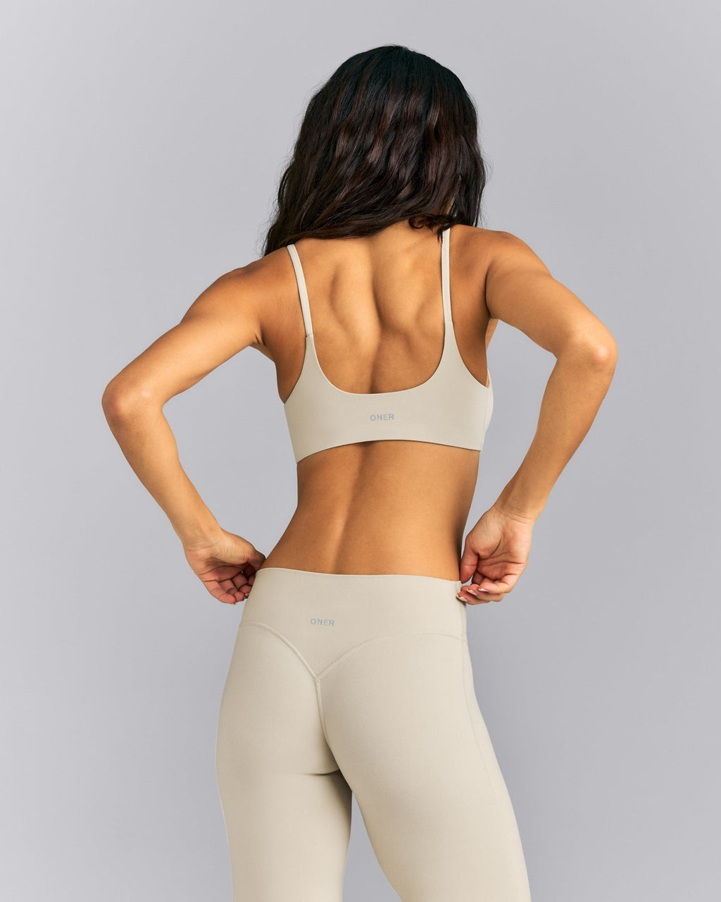 SoftMotionTM Strappy Sports Bra | Oatmeal