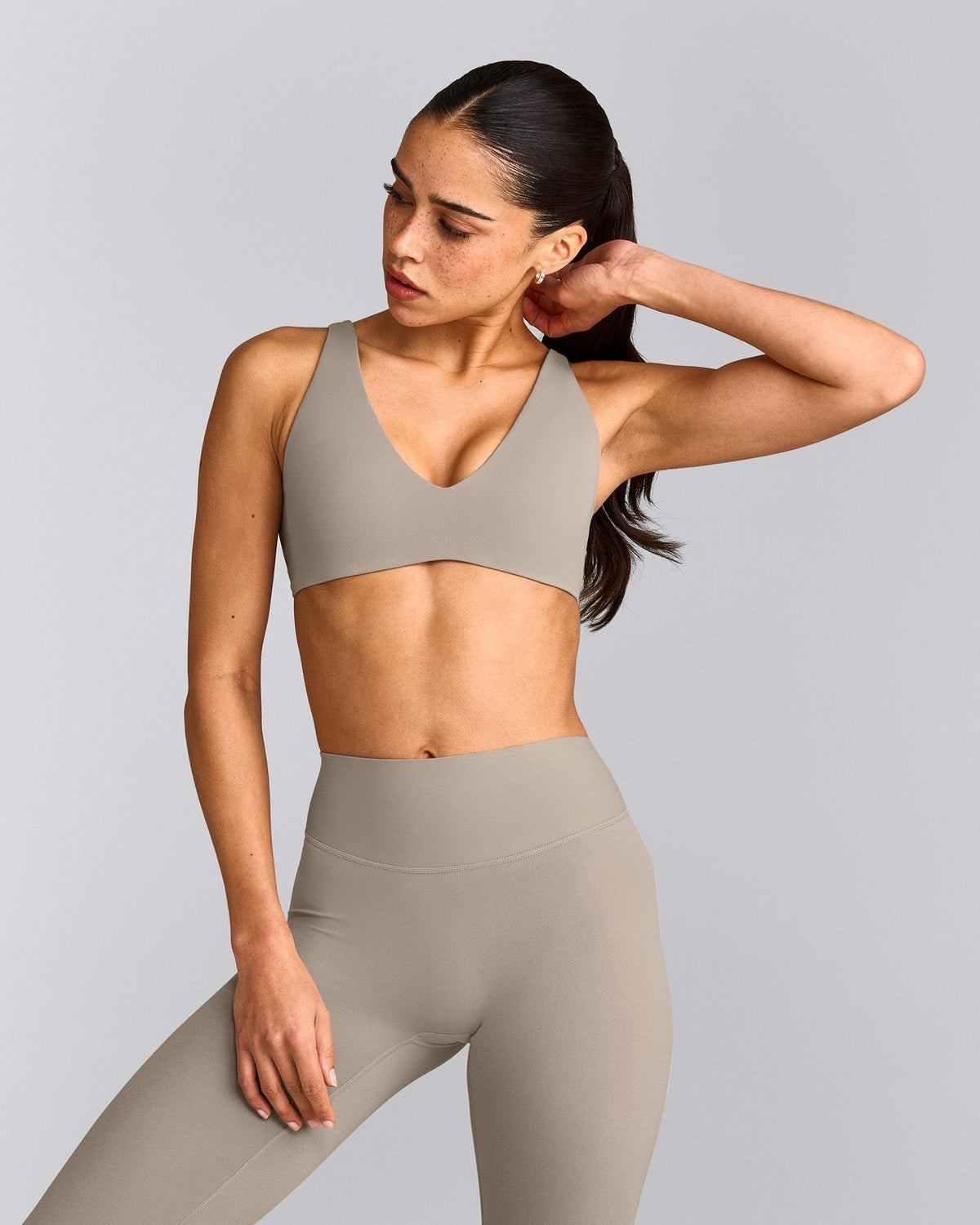 SoftMotionTM Scoop Back Bralette | Warm Sand