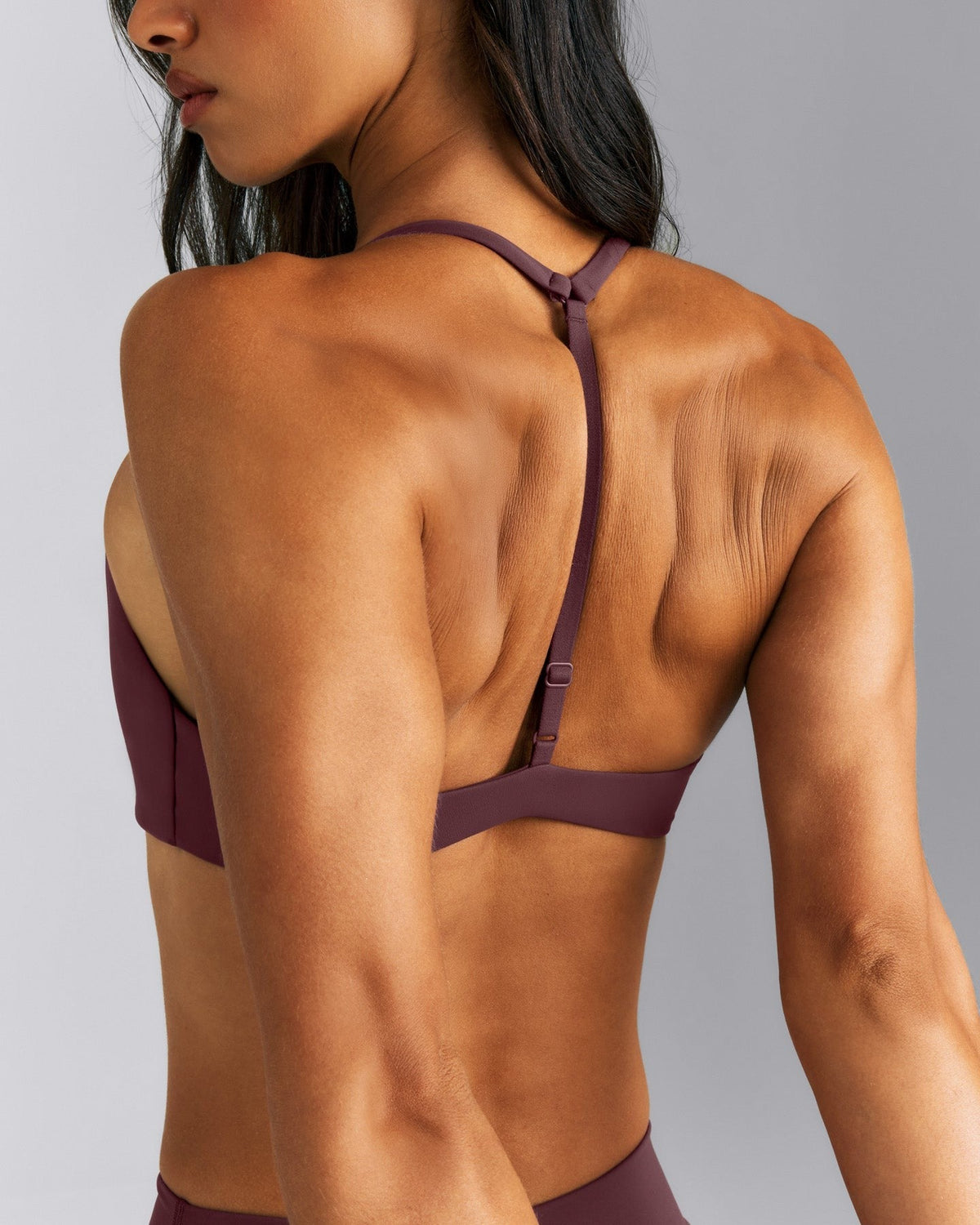 UnifiedMoveTM T Back Minimal Bralette | Velvet Mocha