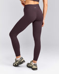 SoftMotionTM High Waisted Leggings | Dark Umber Brown