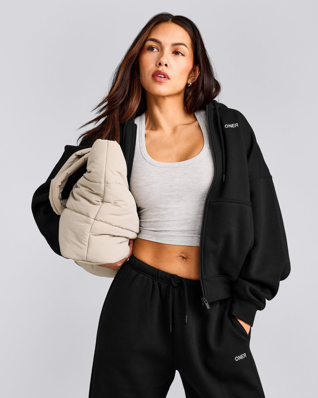 Foundations All Season Zip Up Hoodie | Black