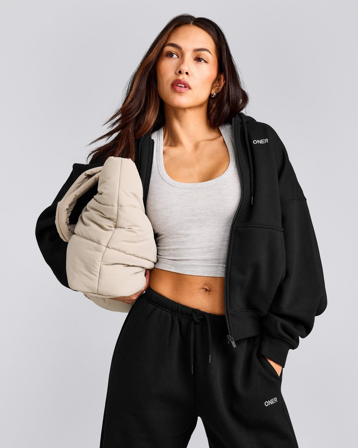 Foundations All Season Zip Up Hoodie | Black