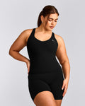 UnifiedMoveTM V Neck Cross Back Tank Top | Black