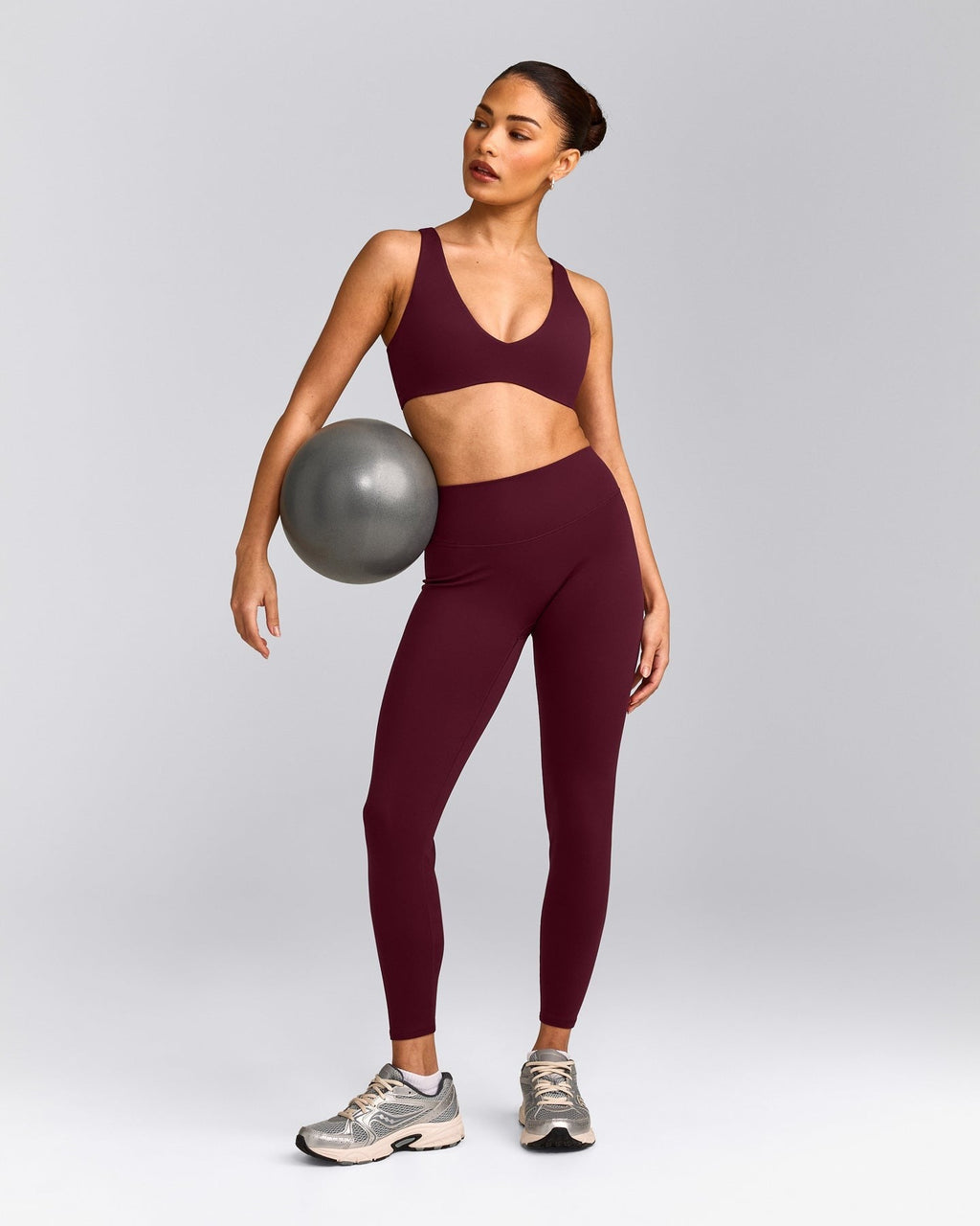 SoftMotionTM High Waisted Leggings | Cherry Lacquer Purple
