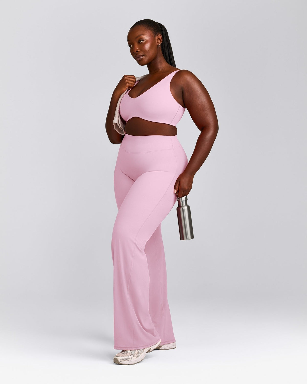 SoftMotionTM Scoop Back Bralette | Chalk Pink