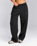 Foundations Cosy Straight Leg Sweatpants | Soft Black