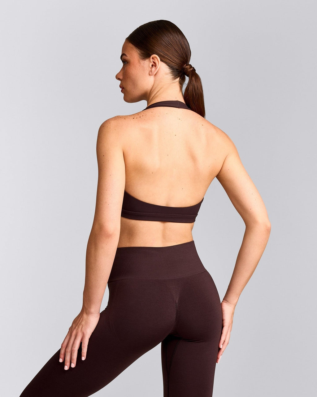 EasyLiftTM Halter Bralette | Plum Brown